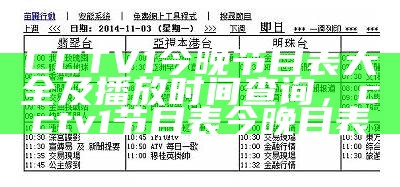 CCTV1今晚节目表大全及播放时间查询，cctv1节目表今晚目表